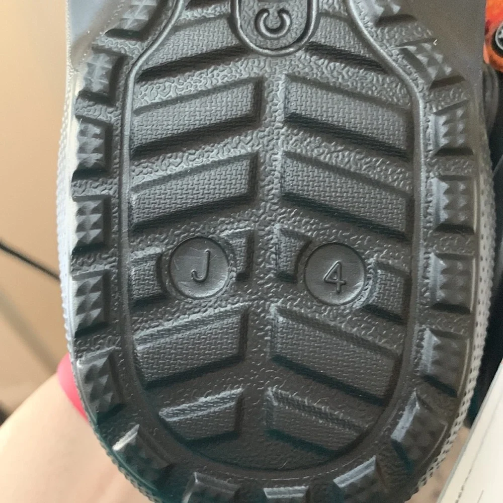 Black Fur-Lined Crocs